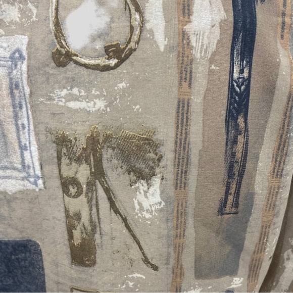 Vintage Dorothy Schoelen Platinum Artistic Painted Looking Cropped Jacket - Picture 6 of 10